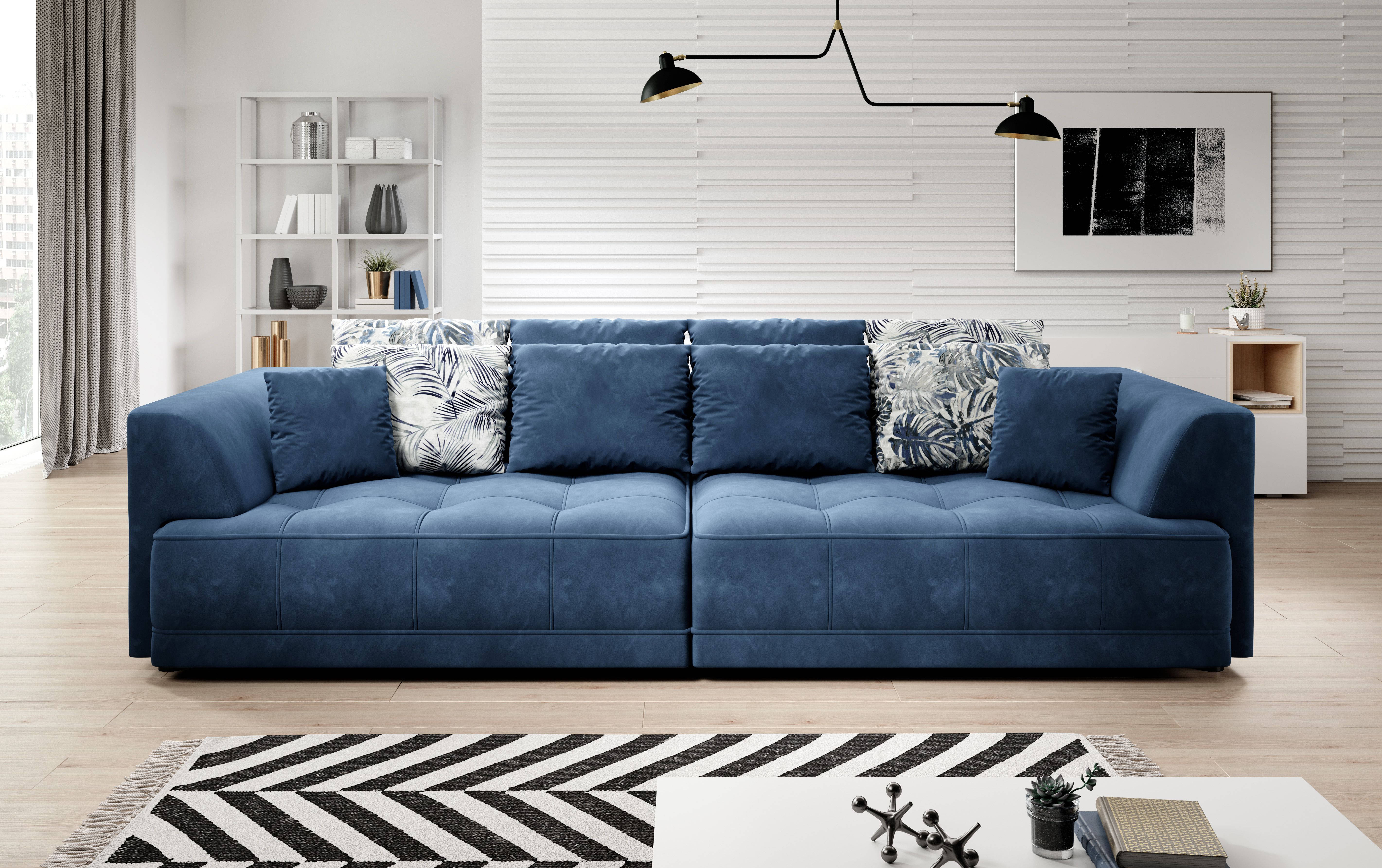 Big XXL sofa textile couch upholstered design sofa for 4-seat sofas furniture big lounge chair.