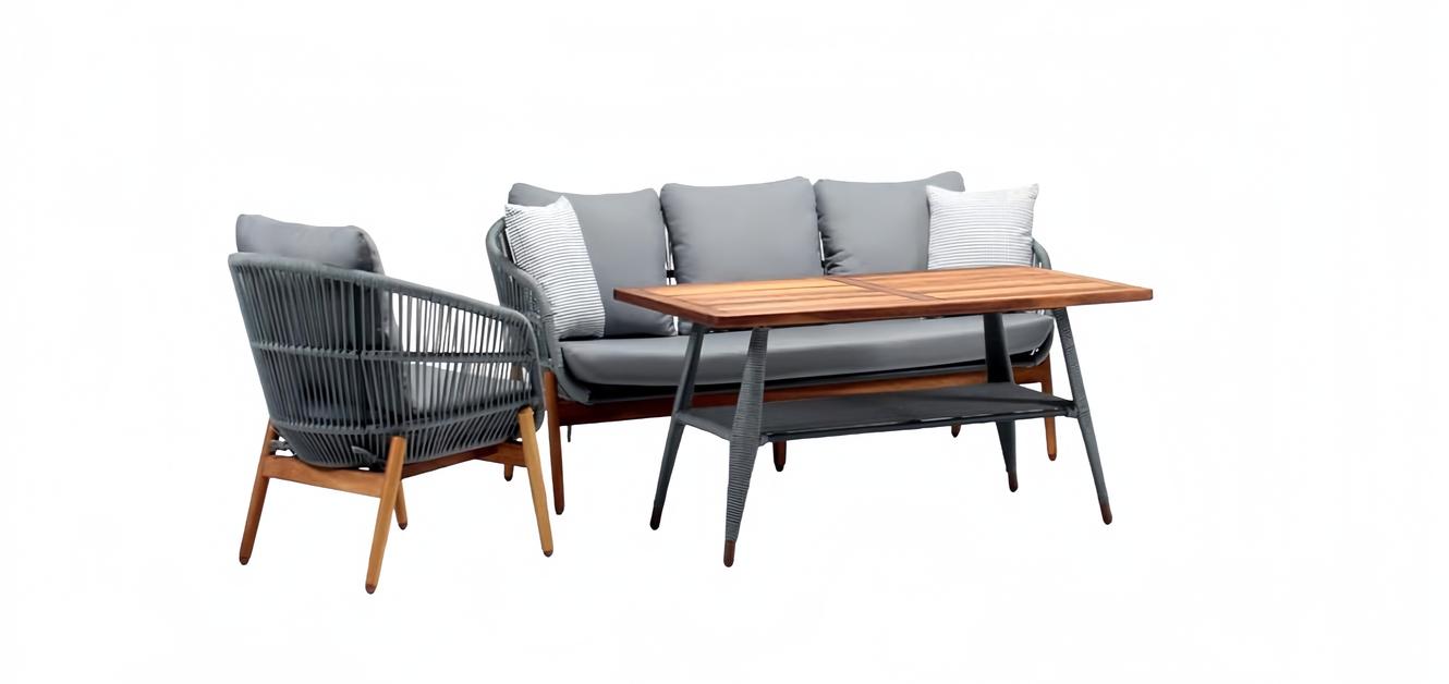 Garden rattan furniture sofa set terrace set lounge balcony outdoor 3-piece.