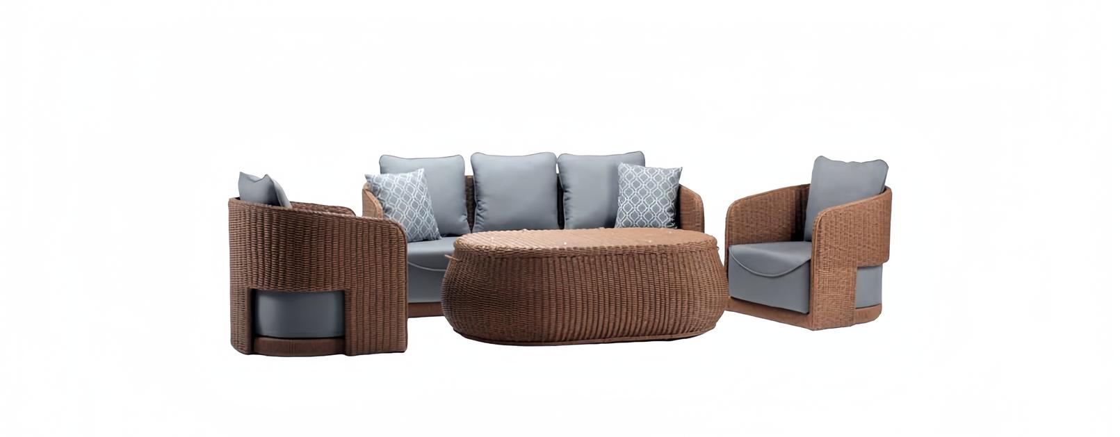 Garden furniture seating set furniture seating group sofa couch cushions garden terrace