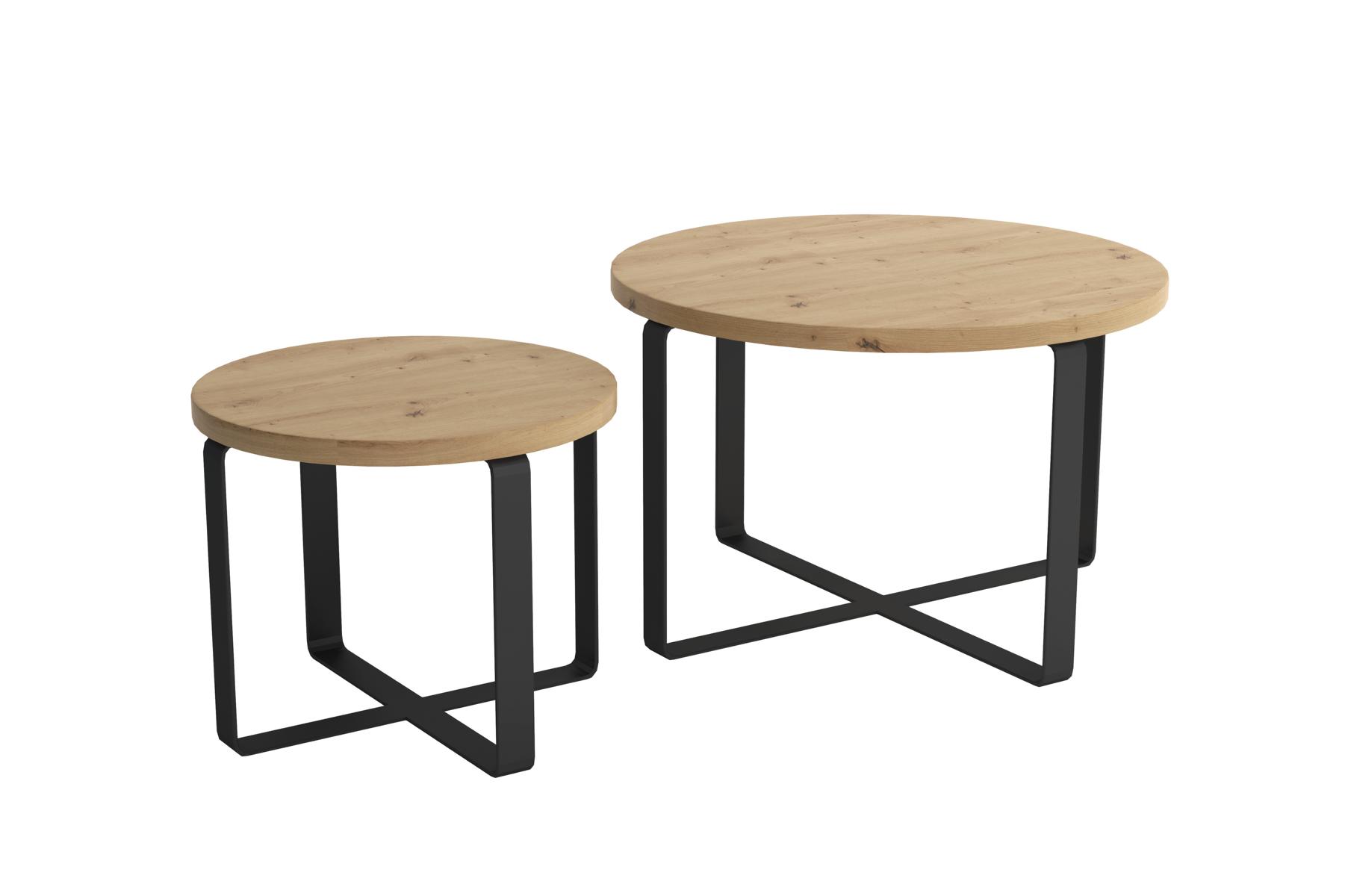 Coffee table set tables living room design stainless steel 2-piece side table table 2x