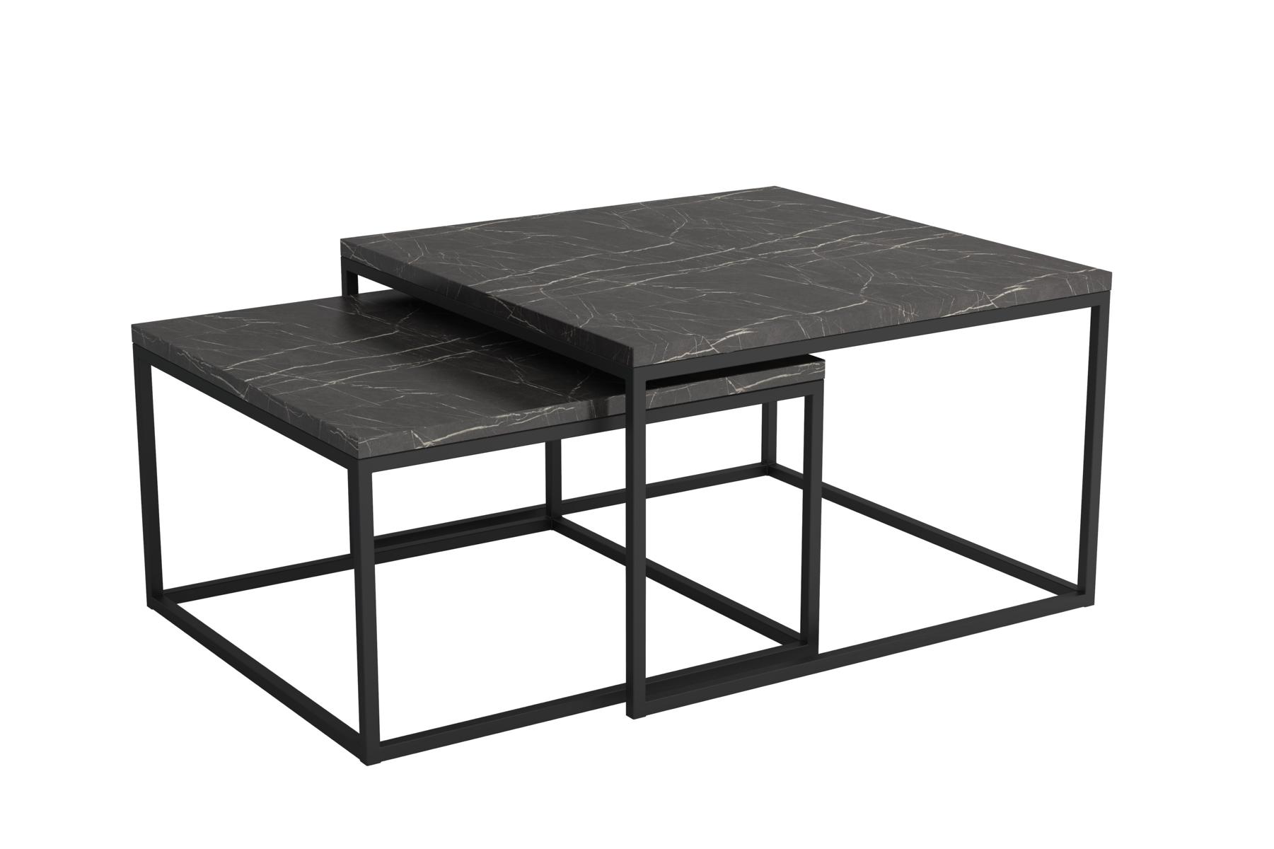 Set of 2 Coffee Tables Side Tables Designer Living Room Tables New