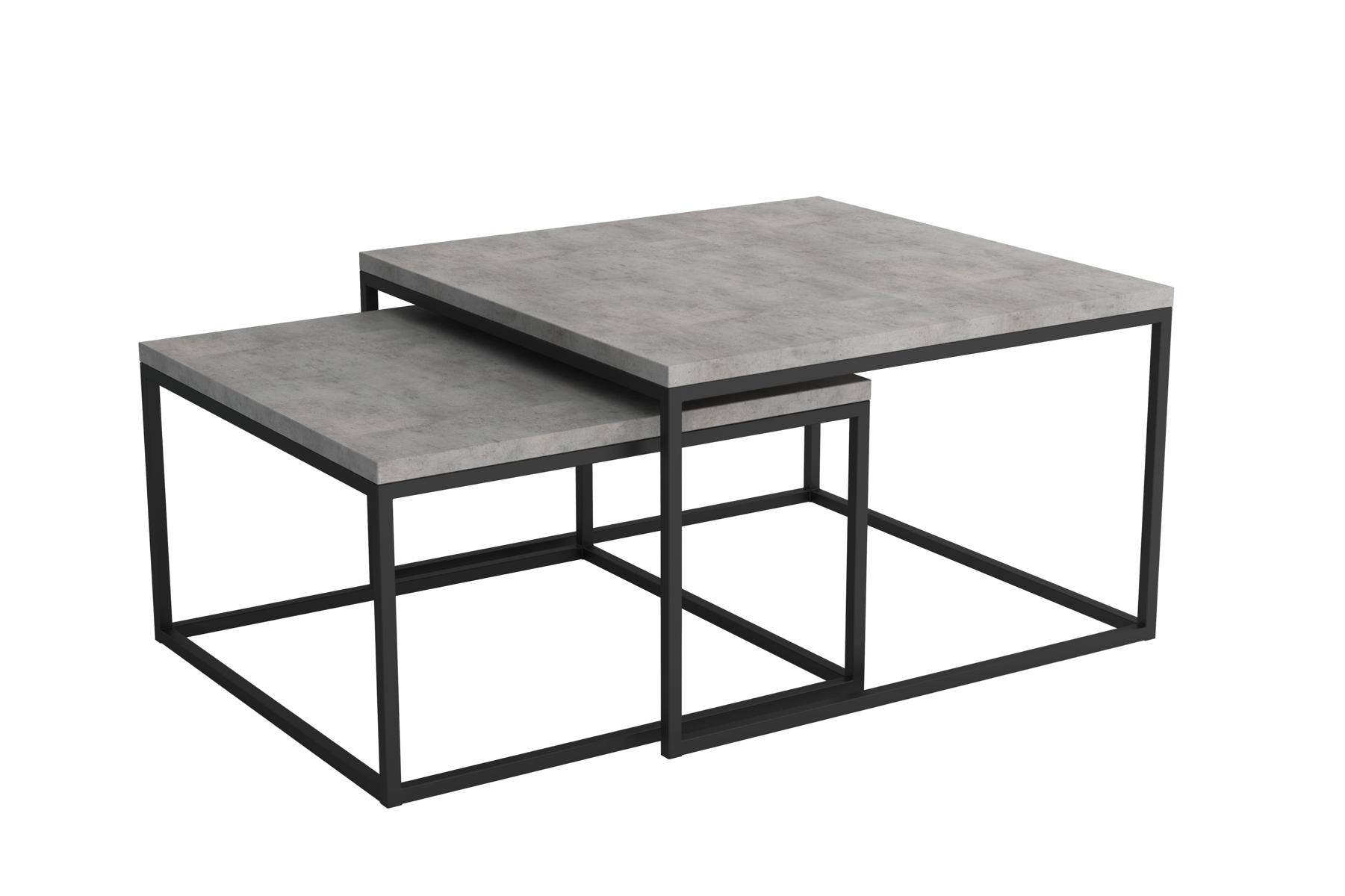 Stainless Steel Design Side Tables Coffee Table Sofa Living Room 2x Set Living Room