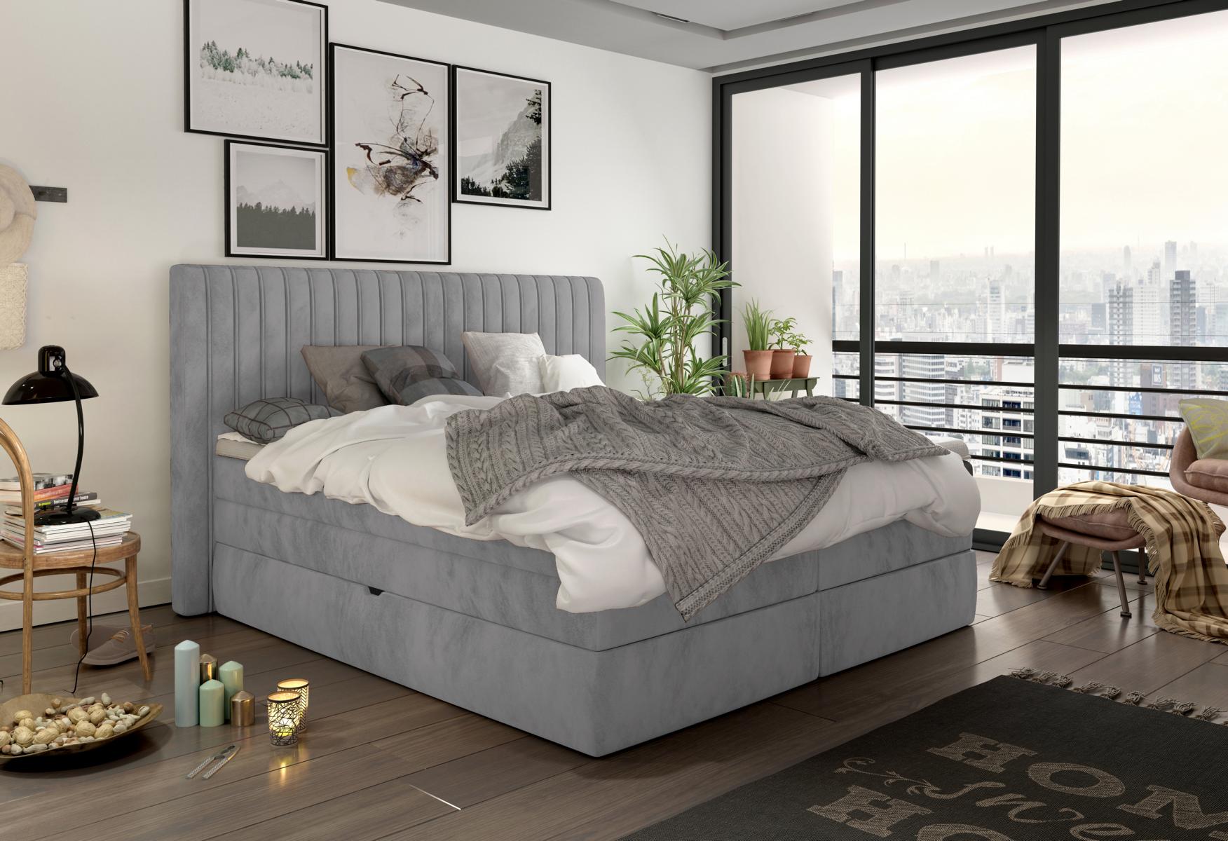 Boxspring Hotel Beds Sleeping Room Luxury Bed Upholstery Design Luxury jvmoebel®