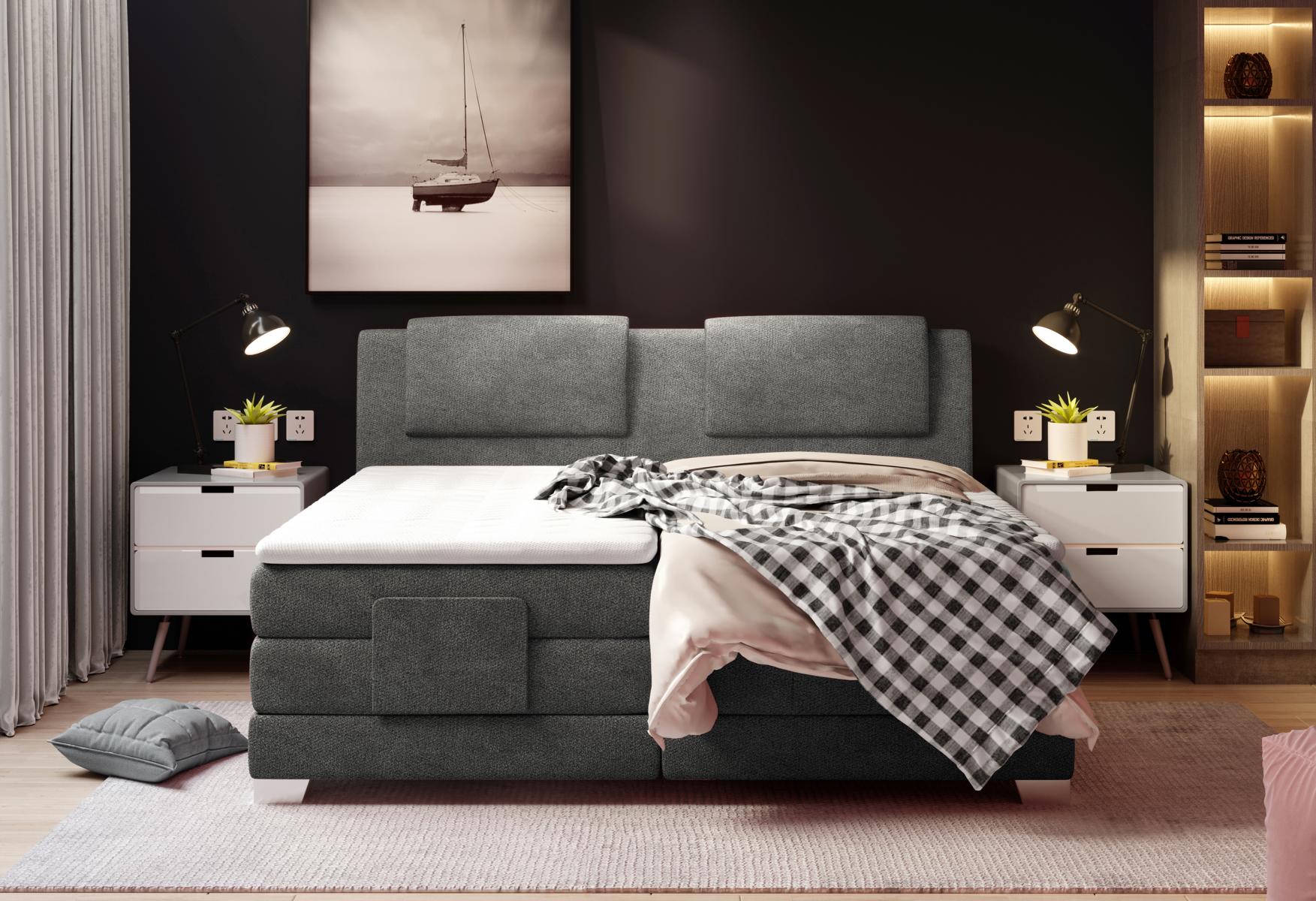 Textile Design Bed Double Beds Luxury Marriage Boxspring Hotel Mattress Bedroom