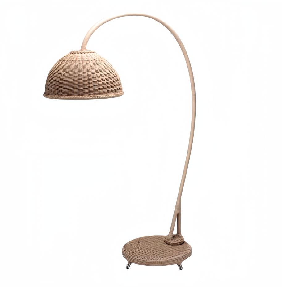 Floor lamp Rattan Beige Modern Luxury Lamps Floor Lamp Stand Stylish Lamp