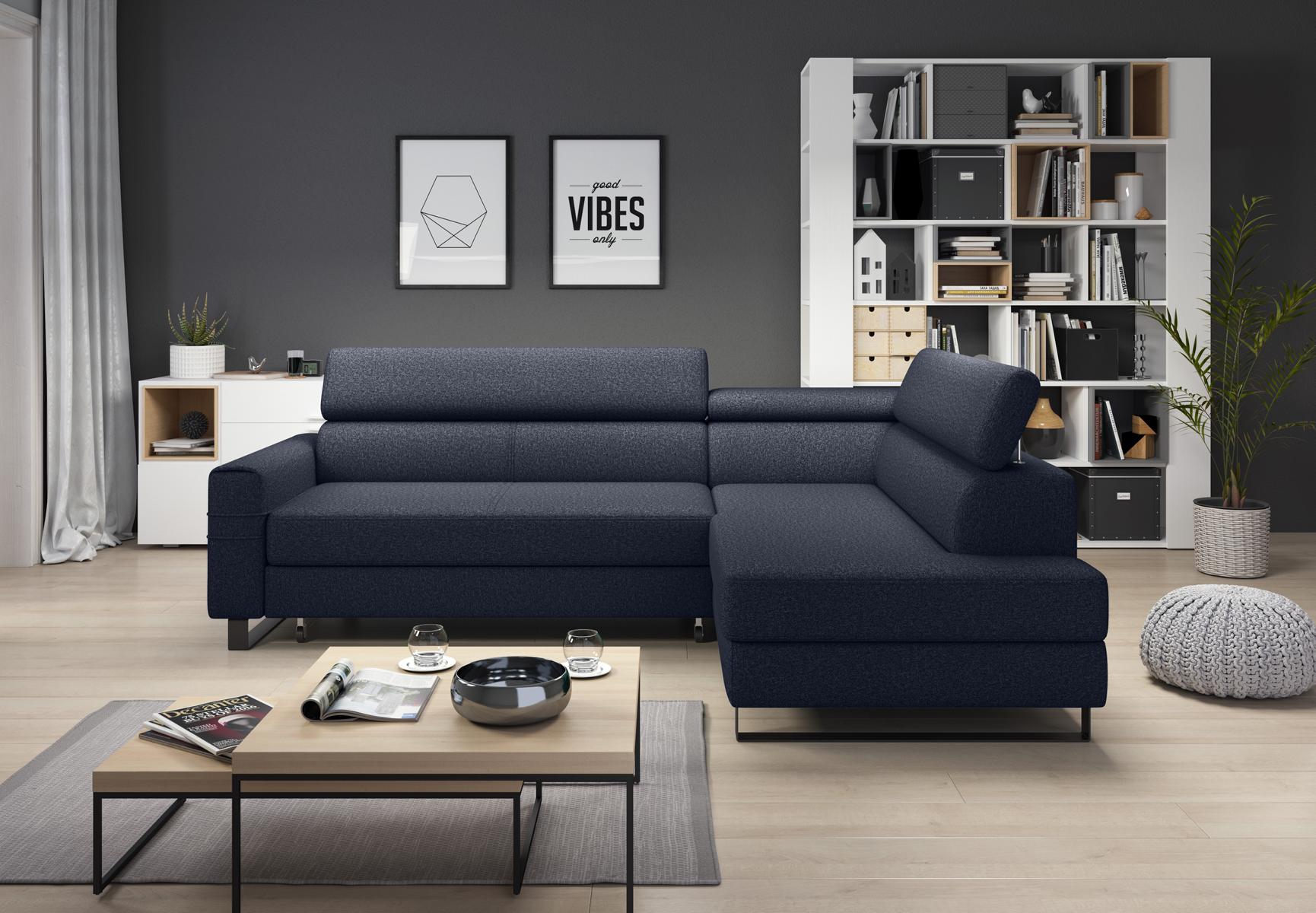 Corner sofa L-shaped living area couch upholstery textile fabric leather seating couches
