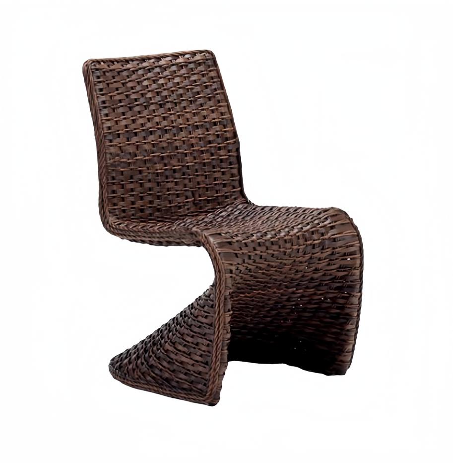 Stylish Rattan High-Quality Terrace Chair Brown Luxury Modern Style available for order