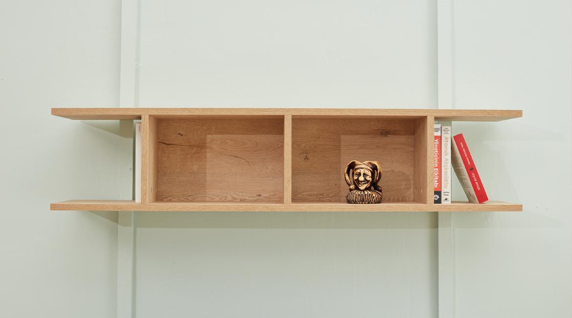 Design wooden furniture shelves living room decor luxury wall shelf beige