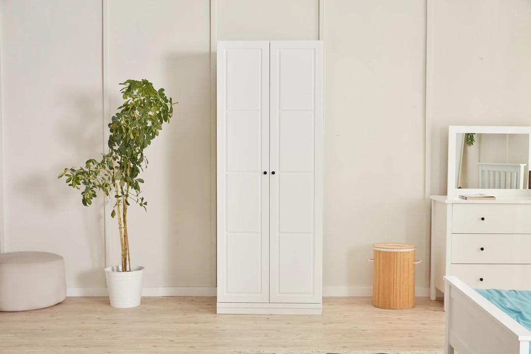 Bedroom wardrobe luxury white modern wooden cupboard furniture cabinets