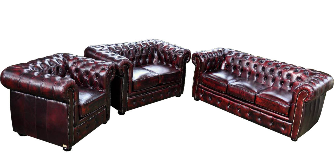 Chesterfield sofa set upholstered seating sofa couch set 3+2+1 leather sofa sofas