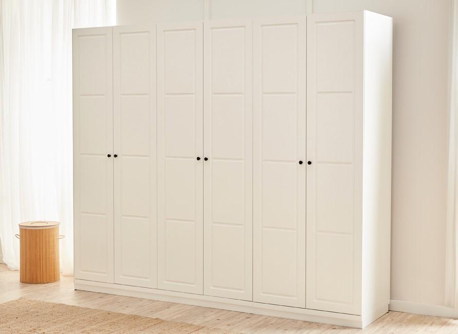 Wardrobe White Luxury Bedroom Wardrobe Wooden Cabinet