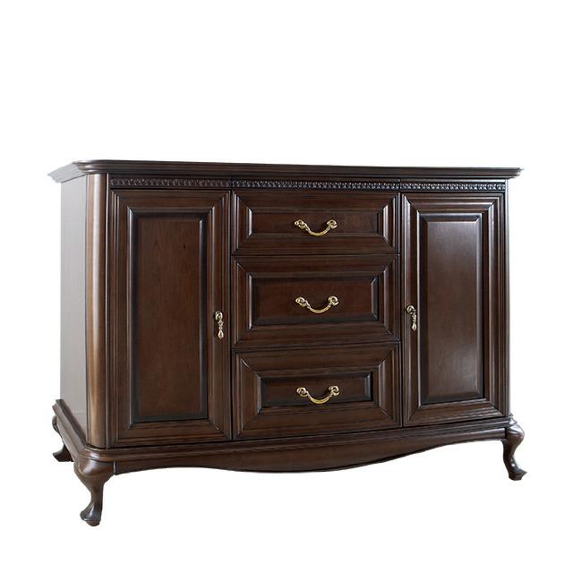 Classic chest of drawers, cabinet, chest of drawers made of solid real wood, new V-K3sz
