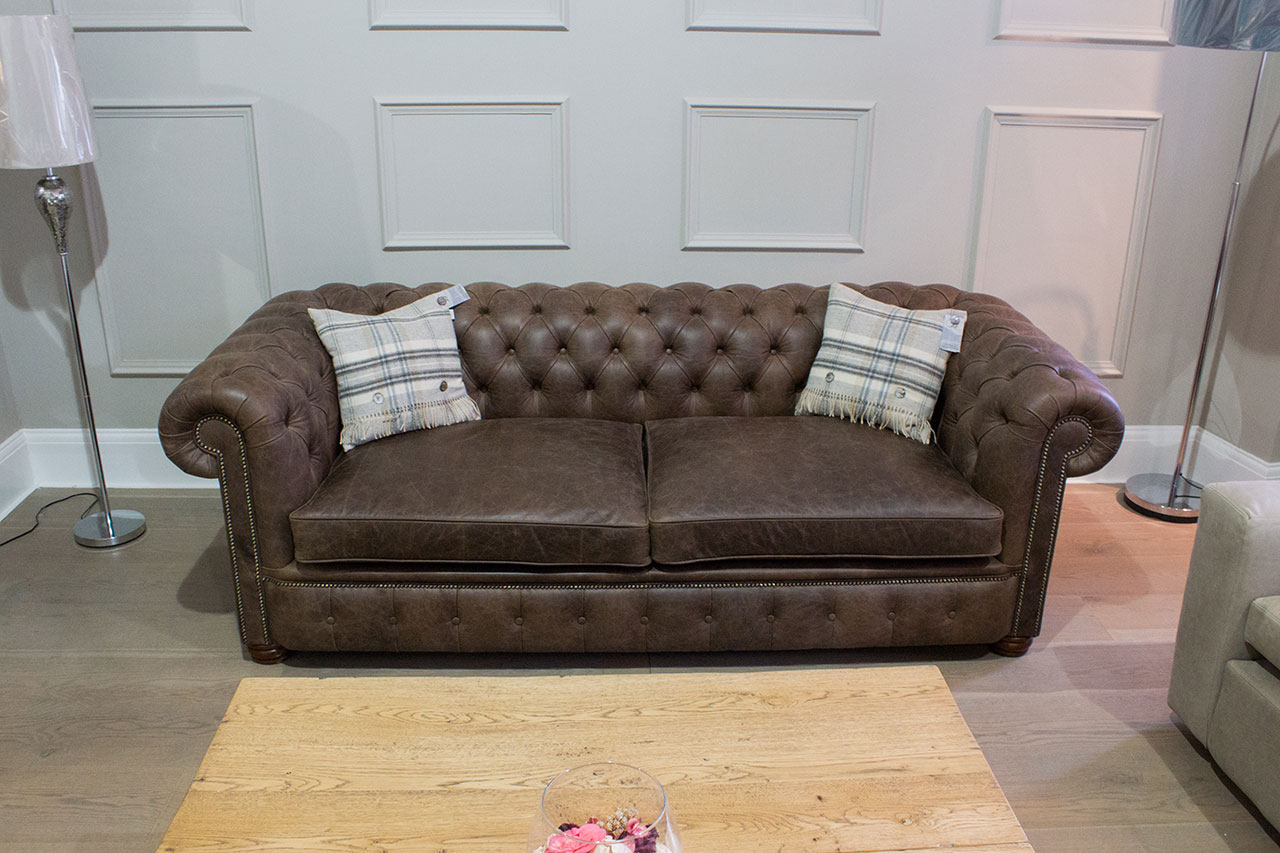 Chesterfield 3-Seater XXL Upholstered Sofa Suite Big Sofas 2016-26