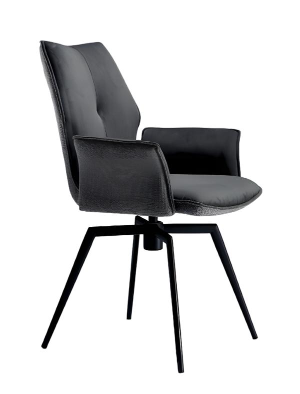 Dining Room Chairs Design Textile Luxury Black Dining Chair Armchair