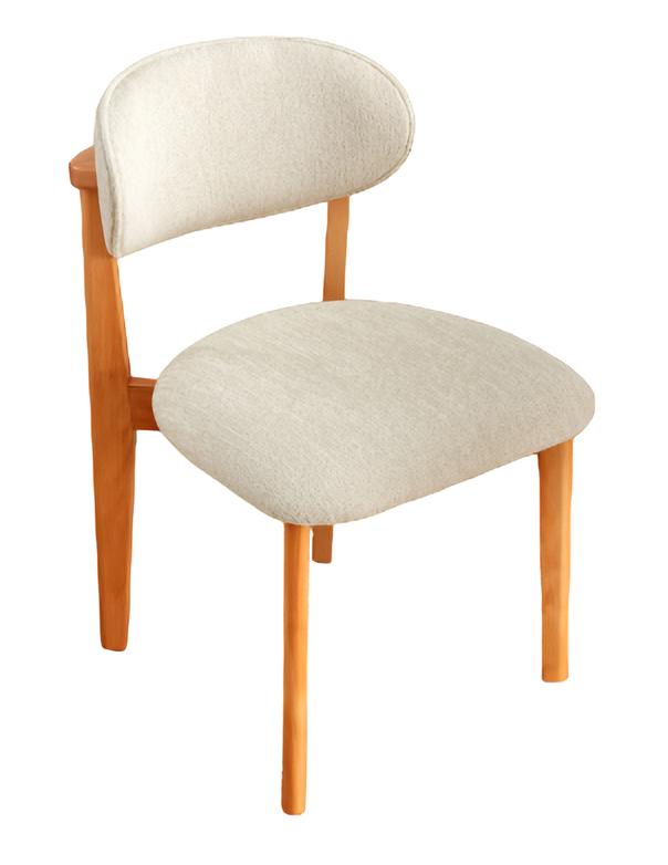 White designer chair dining room wooden furniture chairs luxury furniture textile armchair