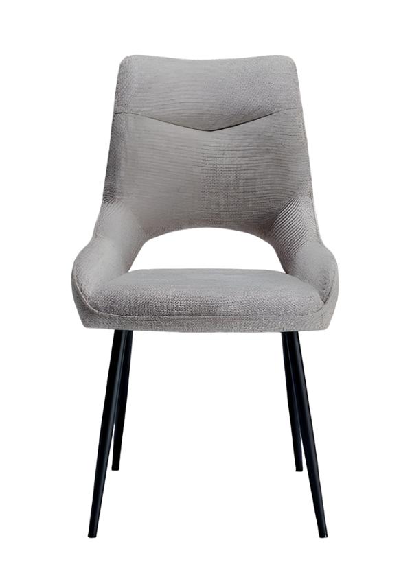 Chair Design Upholstered Wooden Chair Chairs Seat Back Gray Dining Room Luxury