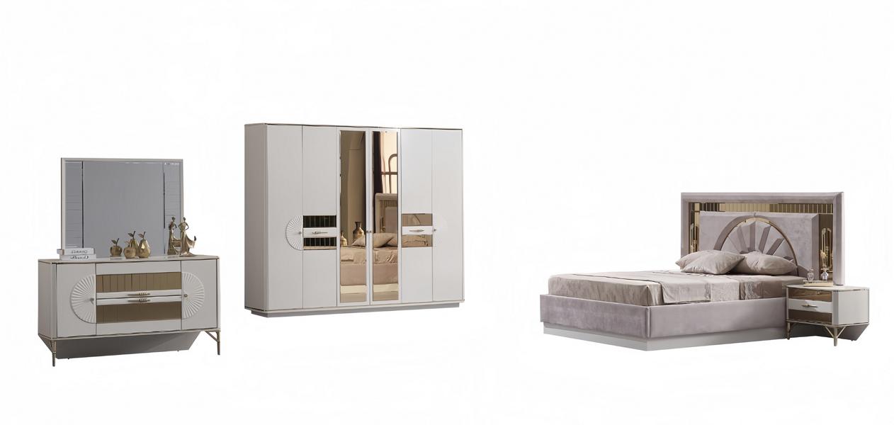 Bedroom complete set bed set furniture guest room wardrobe 5-piece.