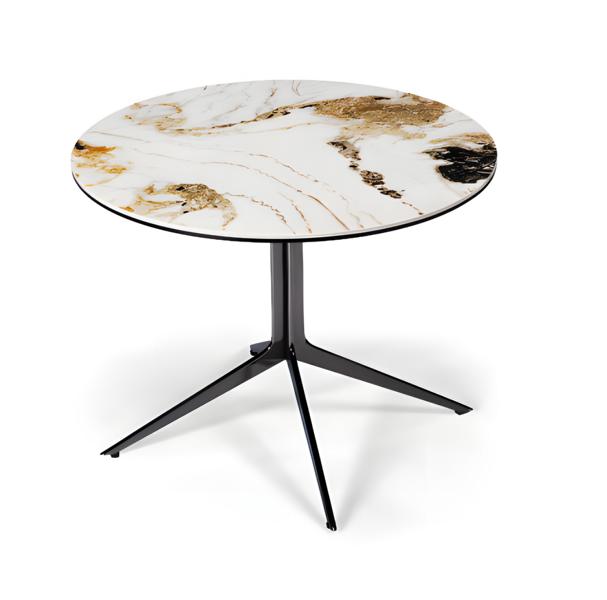 Table designer coffee table luxury glass table round living room wood table