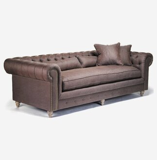 Chesterfield Sofa 3-Seater Upholstered Designer Couches Sofa Set 2016-17