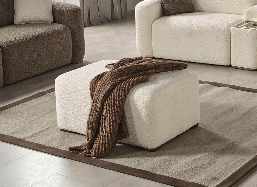 White puff seat pouf seat cushion footstool stool seating stool rectangular