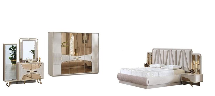 Bedroom complete set bed set furniture guest room wardrobe bed dressing table