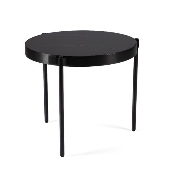 Side Table Black Luxury Coffee Tables Metal Design Elegant Living Room
