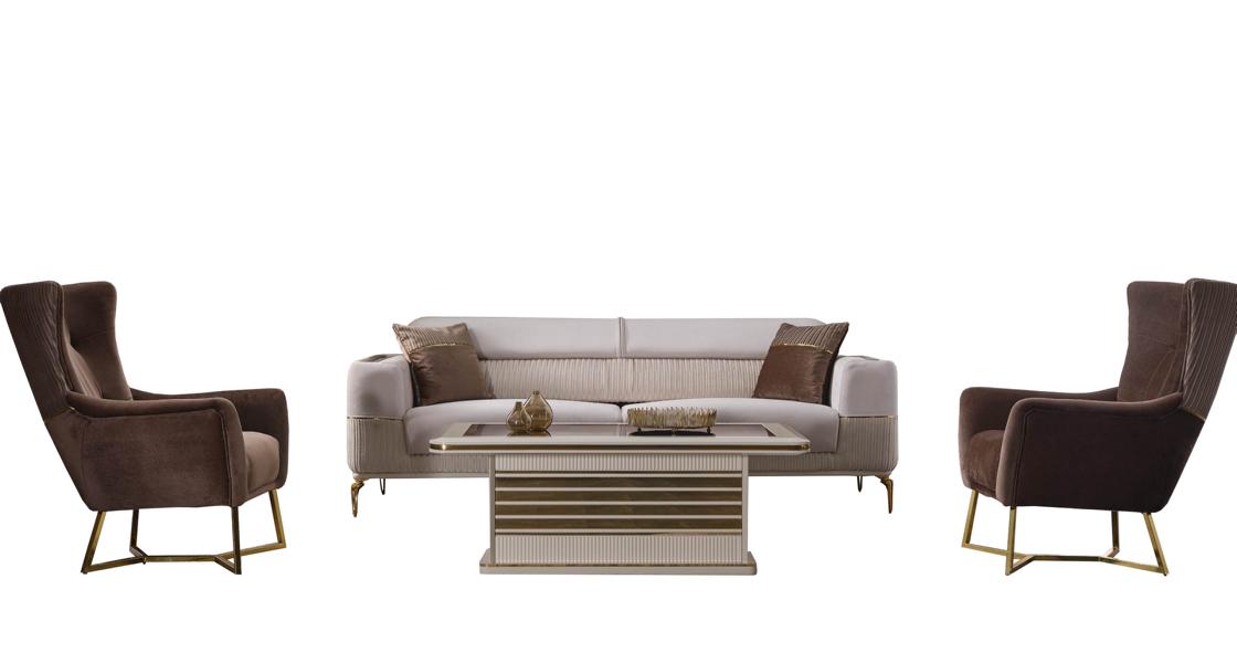 Sofa set couch upholstery living room furniture furniture table 4-piece.