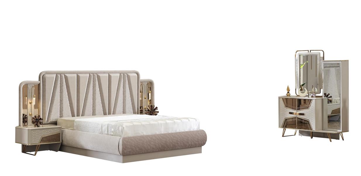 Bedroom furniture bed vanity set nightstand stylish furniture