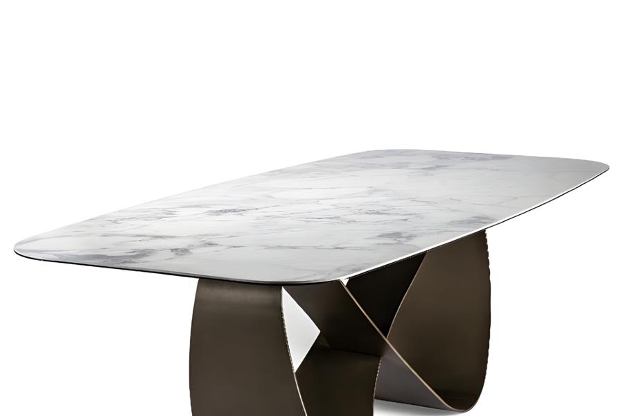 Table wood tables modern design dining room metal luxury table