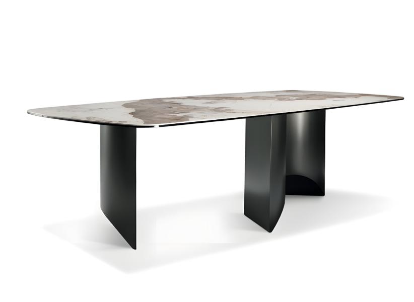 Beige dining table modern luxury table elegant design