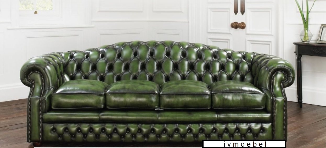 Chesterfield Sofa Couch Leather Sofa Big XXL Couch Set 4-Seater New 161013-18