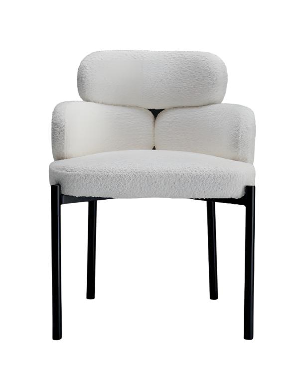 Modern Chairs Luxury White Armchair Metal Chair Design Dining Chair