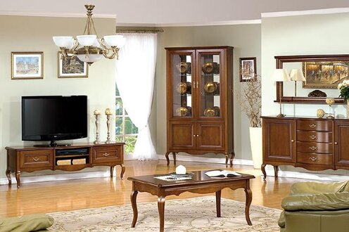 Living room set display cabinet RTV coffee table chest of drawers classic Italian style furniture