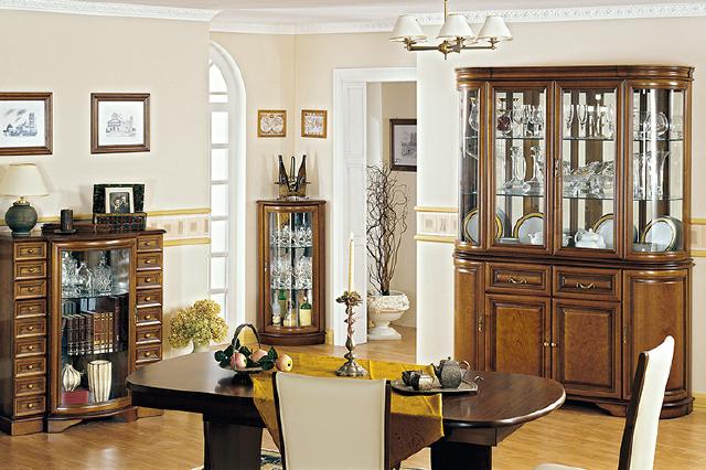 Complete living room display cabinet dresser table cupboard dining room set 4-piece