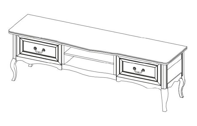 Classic TV Sideboard Real Wood Commode Board Cabinet Dressers New PR-RTV-D