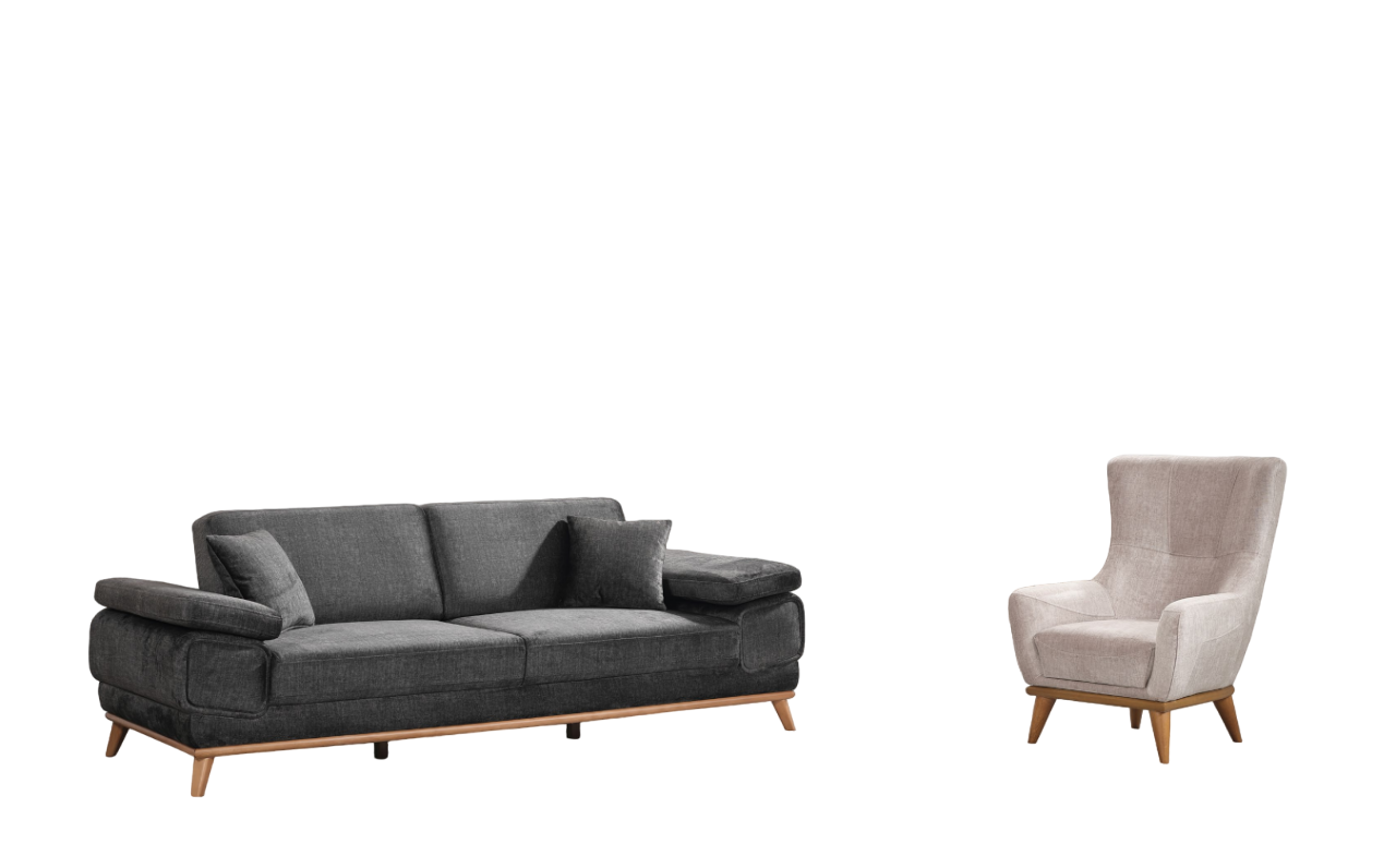 Modern sofa set living room sofa armchair textile armchair 3+1 furniture