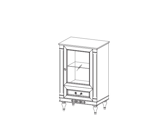 Classic display cabinet, commodes, display cases, display cabinet, glass cabinet FL-WM