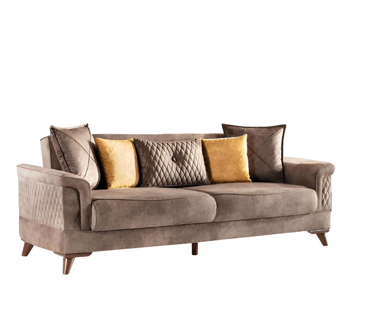 Sofa 3-seater living landscape sofas couch upholstery set fabric leather modern