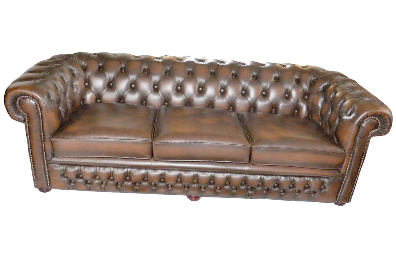 Chesterfield leather sofa set seating upholstery couch set 3+2+1 BIRMINGHAM