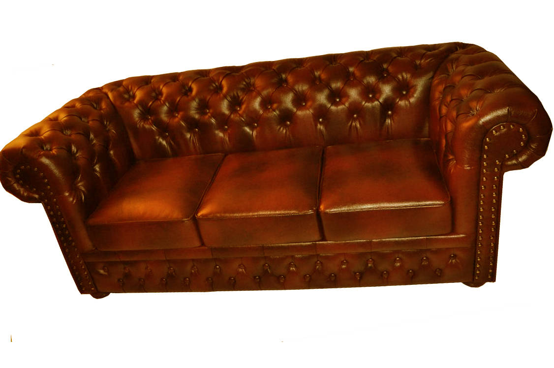 Chesterfield leather sofa lounge set couch upholstered couch seating set NEWTON
