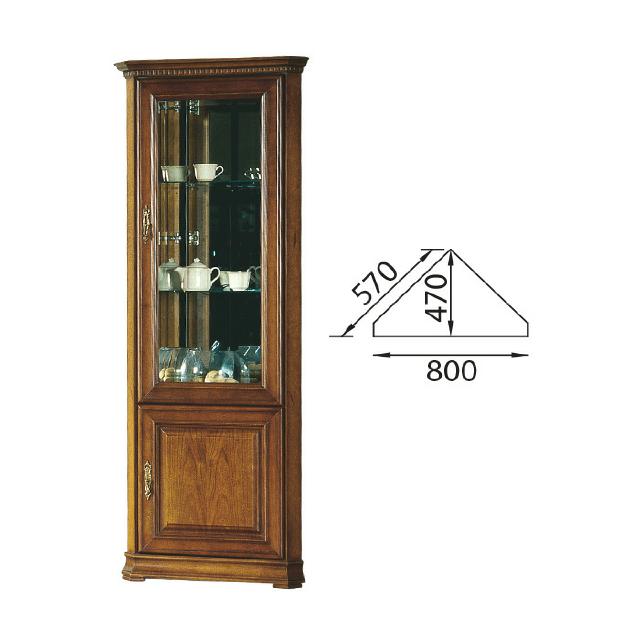 Classic display cabinet corner cabinet solid wood collector showcases