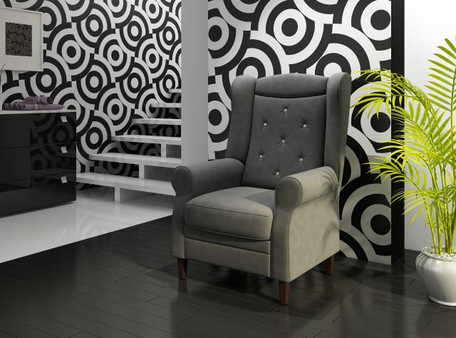 EAR CHAIR CHESTERFIELD ARMCHAIR COLOR CHOICE DESIGN VELVET - CRYSTALS SOFA NEW