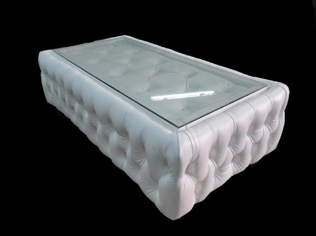 Coffee table table tables glass table Chesterfield possible: leather textile velvet fabric