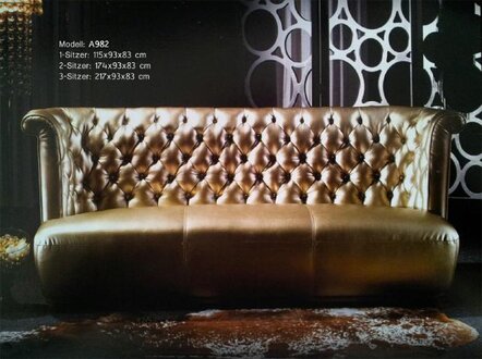 Chesterfield sofa set leather sofa fabric textile upholstered couch sofa set new