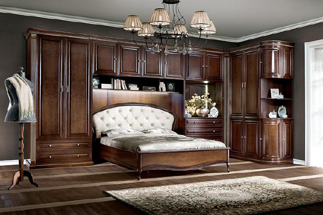 Bed Bedroom Royal Bedroom + Upper Cabinet New Verona IV