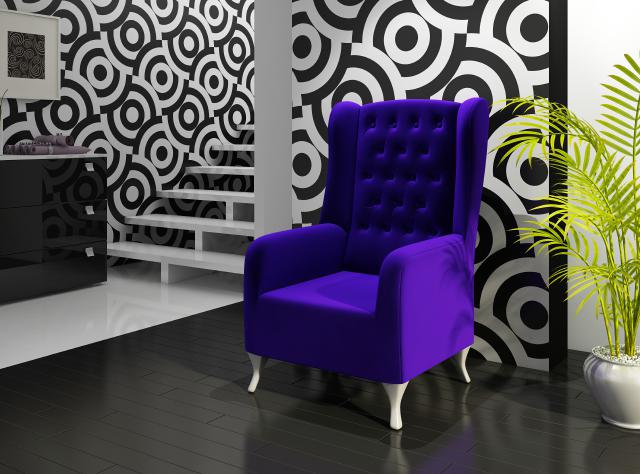 CHESTERFIELD EAR CHAIR FREE COLOR CHOICE DESIGN VELVET - CRYSTALS COUCH SOFA NEW