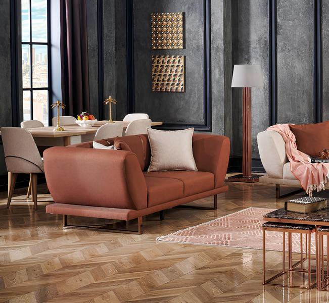 2-seater sofa living room sofa upholstered sofa relaxation sofa couch seating furniture design sofa