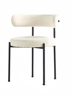 Modern upholstered chair design chair white stainless steel dining luxury furniture