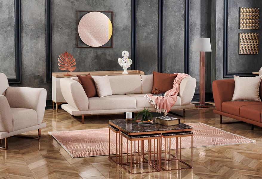 Sofa upholstered sofa 3-seater living room sofa relaxation sofa couch design sofa seating furniture