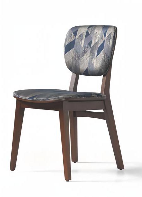 Dining room upholstered chair modern design textile chair multicolored luxury furniture